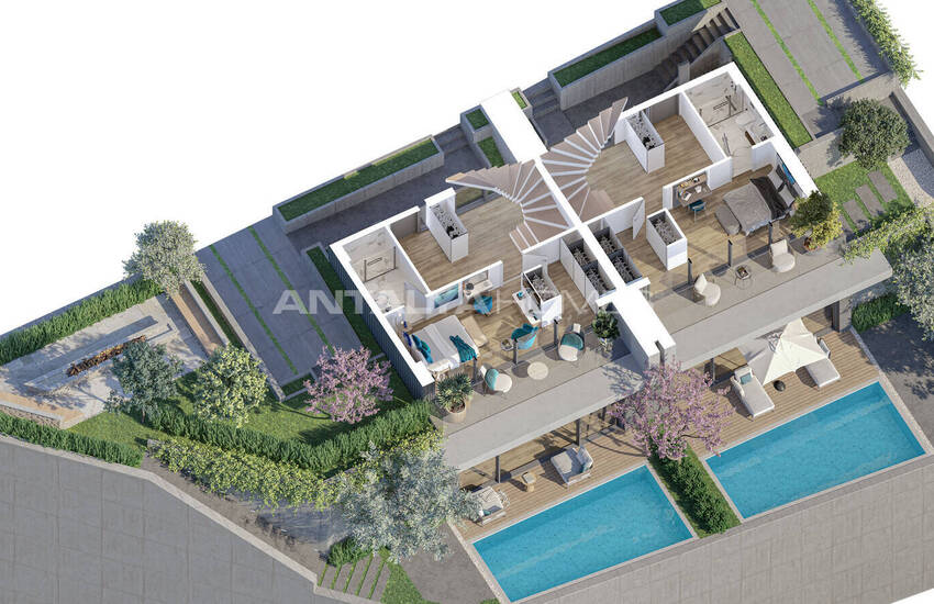 Villas Luxueuses Près De L'aéroport À Adabuku Bodrum 39