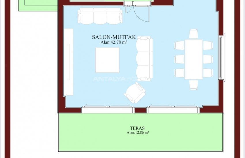 Villas Situées Au Centre De La Ville Avec Piscine À Fethiye Mugla 8