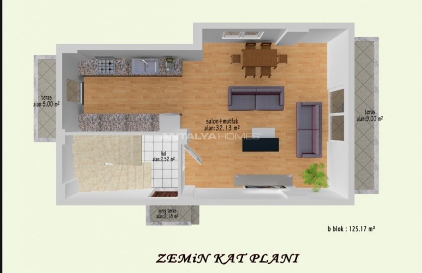 Zentral Gelegene Geräumige Villen In Fethiye Babatasi 14