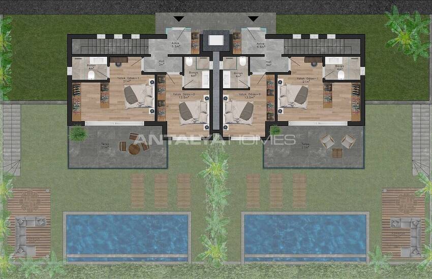 Stylish Villas with Panoramic Sea Views in Gumusluk Bodrum 23