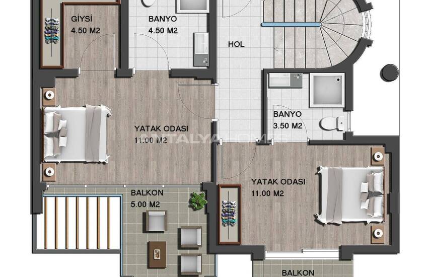 Villas Avec Vue Imprenable Sur Mer À Mugla Milas 53