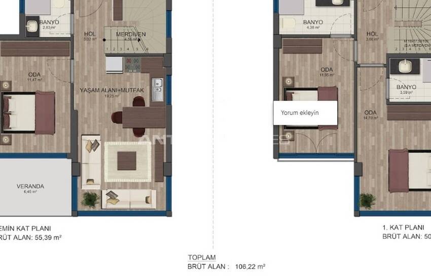 Новые Виллы с Личным Бассейном и Садом в Мугле, Адабюкю 6