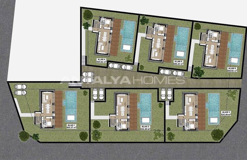 Bodrum'da Özel Havuzlu ve Geniş Bahçeli Dubleks Villalar 12