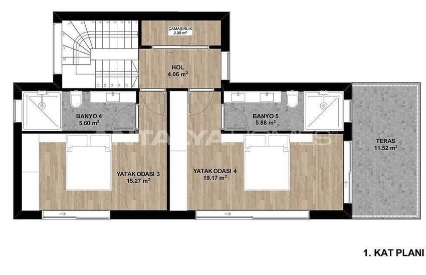 Bodrum'da Özel Havuzlu ve Geniş Bahçeli Dubleks Villalar 13