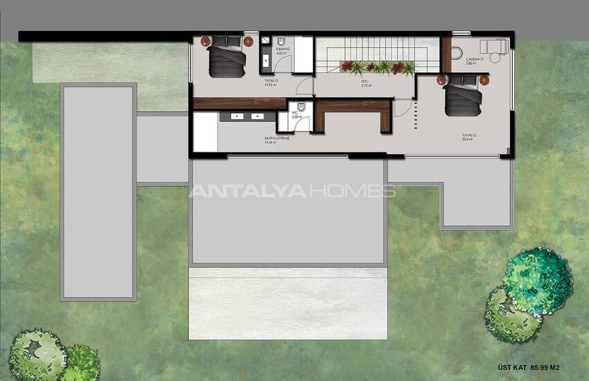 Villa with Private Pool and Spacious Garden in Bodrum Konacik 13