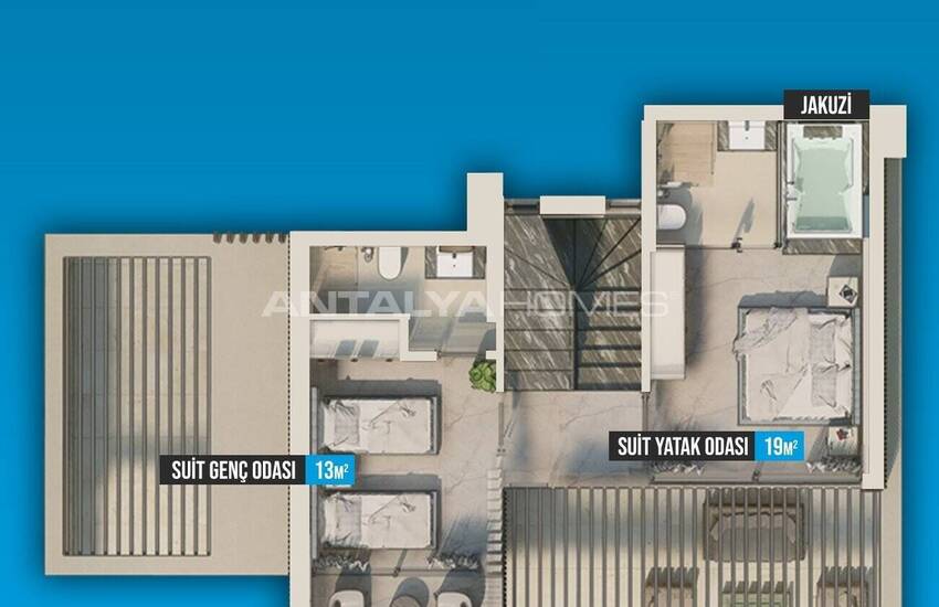 Дома с личным бассейном в Фетхие, Мугла, с гарантией аренды 19