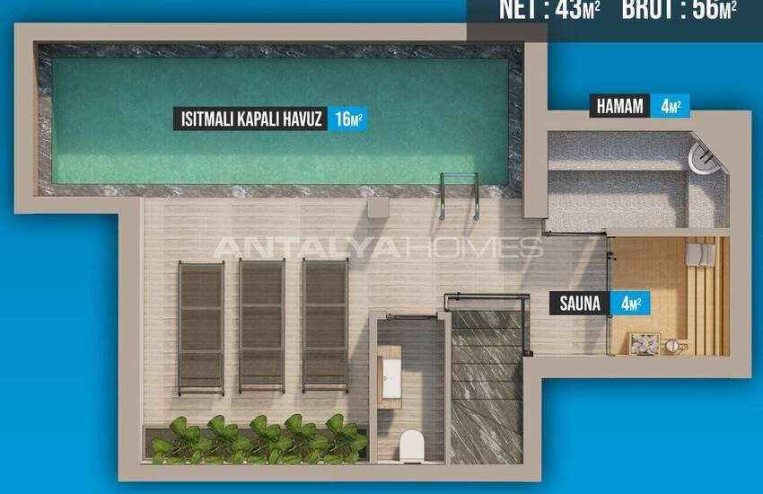 Дома с личным бассейном в Фетхие, Мугла, с гарантией аренды 21