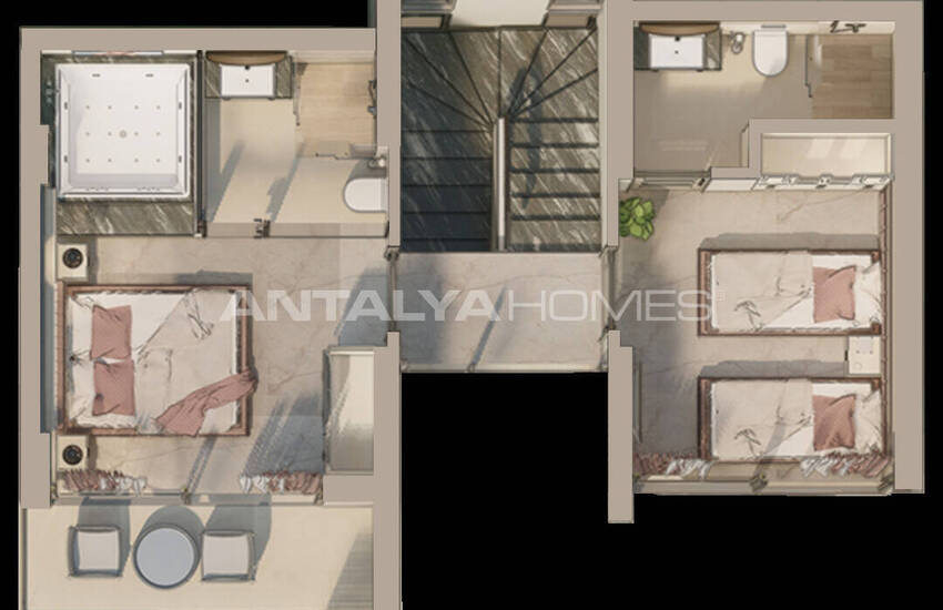 Дома с личным бассейном в Фетхие, Мугла, с гарантией аренды 28