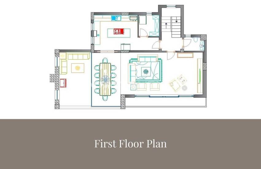 خانه‌های مستقل با چشم‌انداز شگفت‌انگیز دریا در بدروم، گوندوغان 25