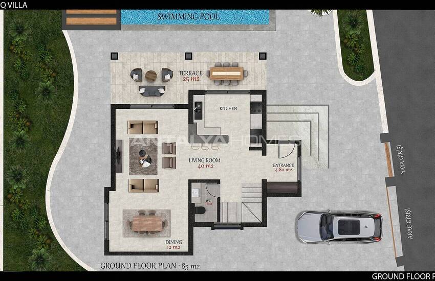 Detached Villas with Private Pool and Garden in Fethiye Oludeniz 31