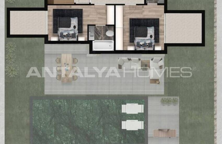 Aangepast Ontwerp Villa's In Beveiligd Complex In Bodrum, Torba 21