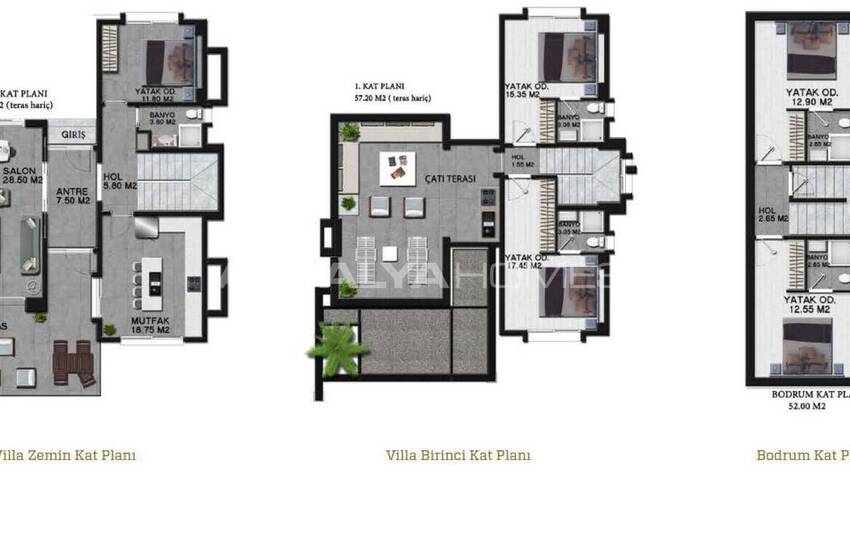 Sea View Villas Close to Sea in Bodrum Gumusluk 43