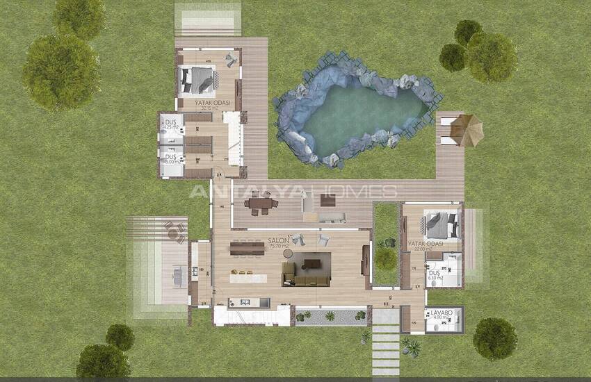 Ultra-luxus-meerblick Villen In Einem Wald In Bodrum Cennet Bay 24