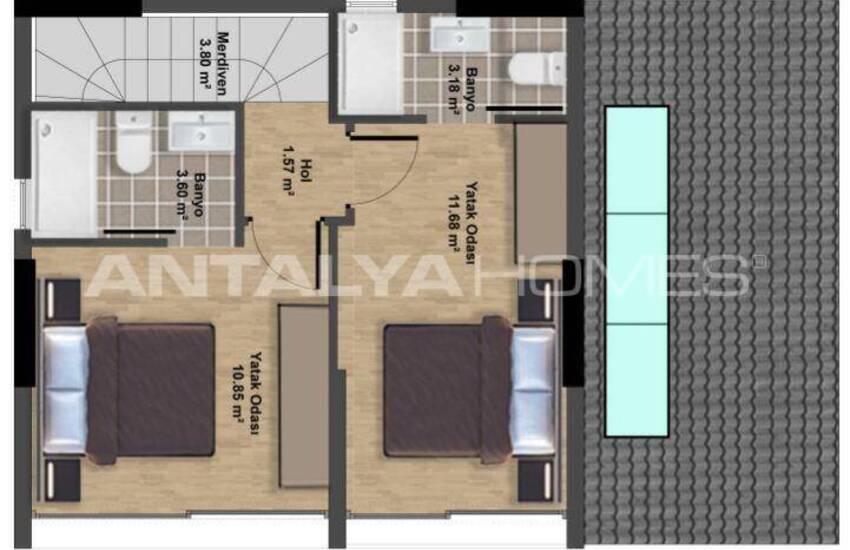 Muğla Boğaziçi’nde Özel Plajlı Müstakil Villalar 30