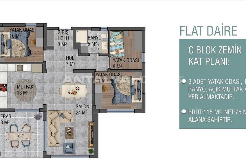 Appartements Vue Mer Dans Une Résidence Avec Piscine À Yalikavak 47