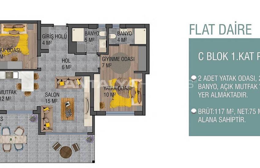 Appartements Vue Mer Dans Une Résidence Avec Piscine À Yalikavak 46