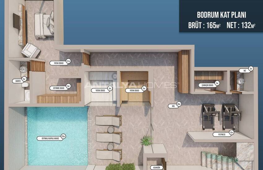 Luxueuse Villa 5+1 Avec Piscines À Fethiye Tasyaka 10