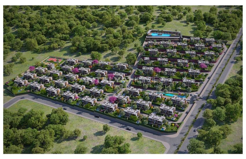 Hus I Ett Omfattande Bostadsprojekt I Adabükü 29