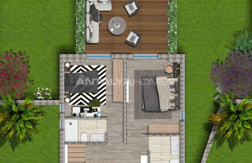 Bodrum Yalıkavak'ta Taş Kaplama Deniz Manzaralı Müstakil Villalar 47