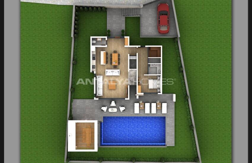 خانه مستقل با طراحی جادار در موغلا فتحیه 16