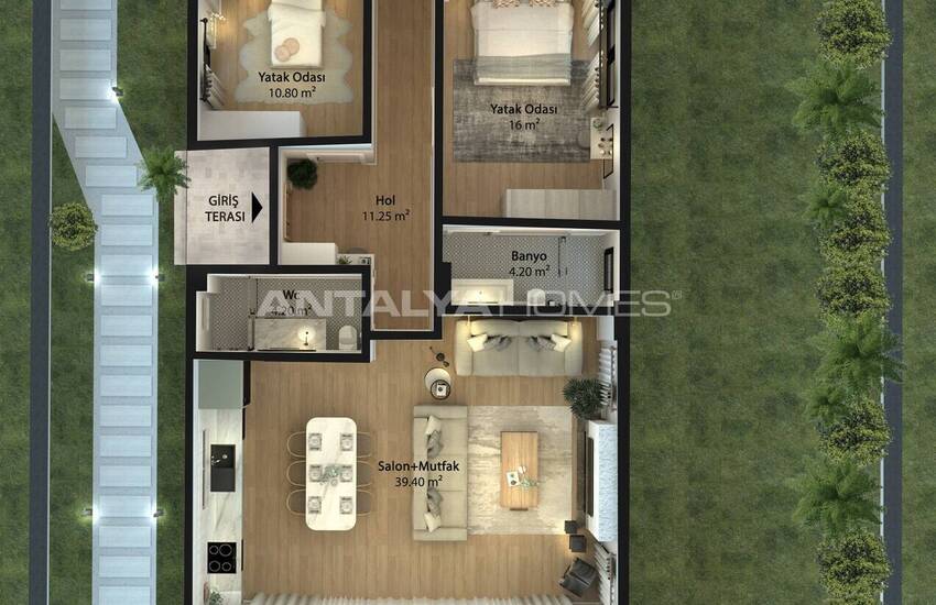 Fristående Hus Med 3 Sovrum Och Pool I Mugla Seydikemer 50