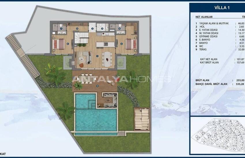Stijlvolle Vrijstaande Huizen Met Tuin En Zwembad In Bodrum 18