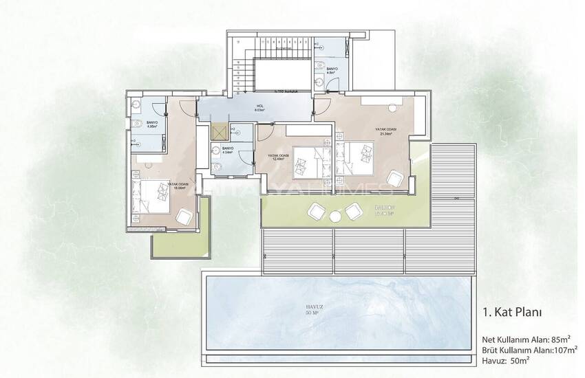 Maisons Individuelles De 5 Chambres Avec Piscine À Bodrum 23