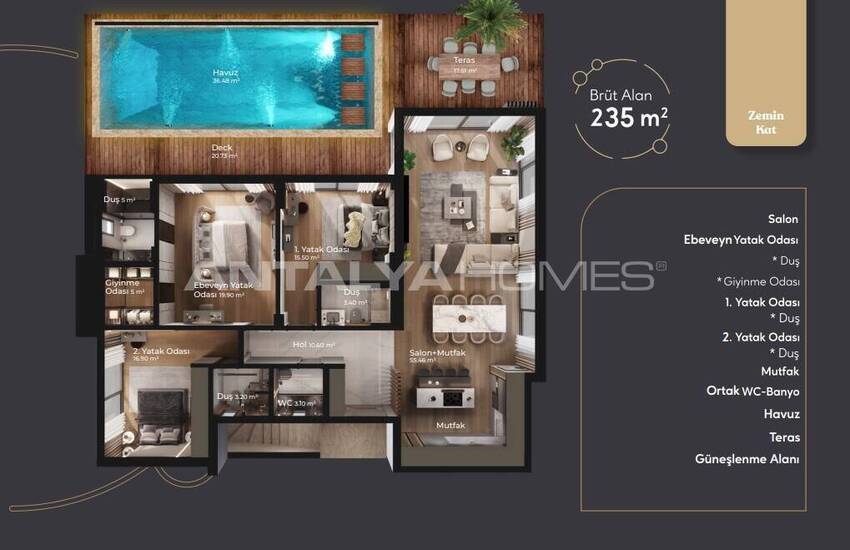 Bodrum Yalıkavak'ta Özel Havuzlu Deniz Manzaralı Villalar 23