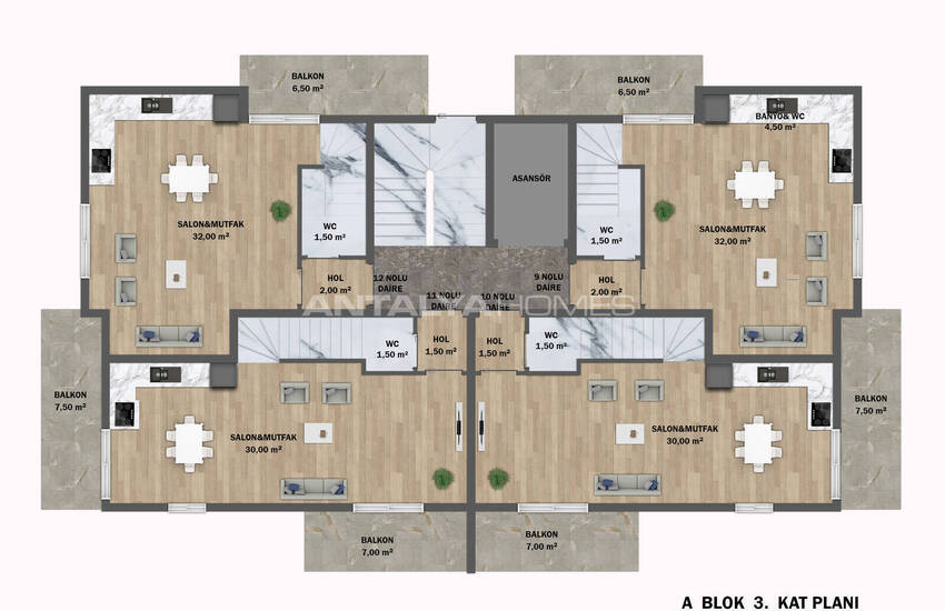 Стильные Квартиры В Комплексе С Бассейном В Мугла Фетхие 25