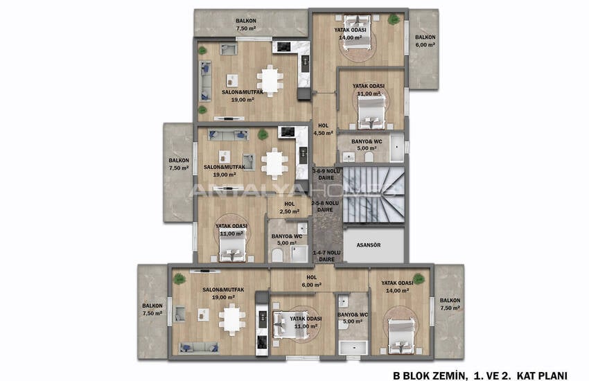 Стильные Квартиры В Комплексе С Бассейном В Мугла Фетхие 29