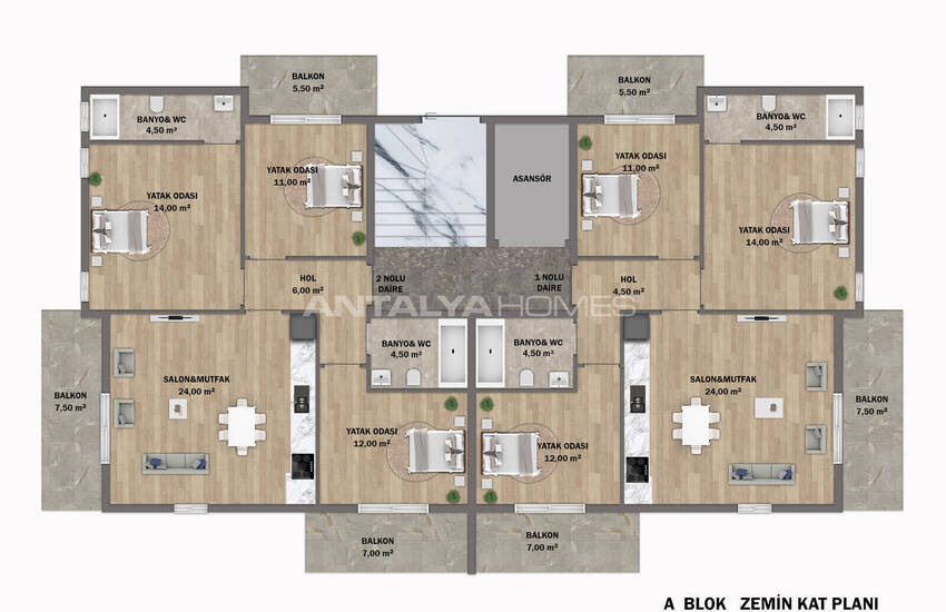 Appartements Élégants Dans Un Complexe Avec Piscine À Mugla Fethiye 27