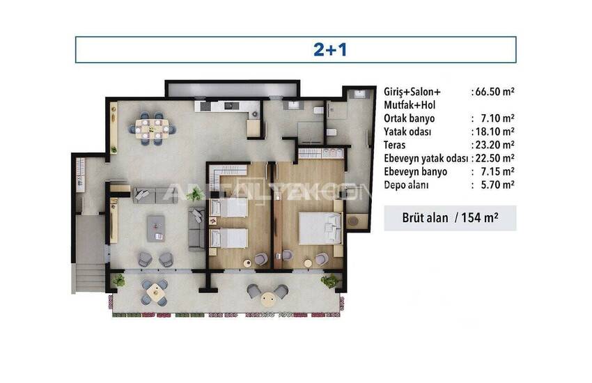 Fethiye Taşyaka'da Kapsamlı Site İçinde Şık Daireler 33