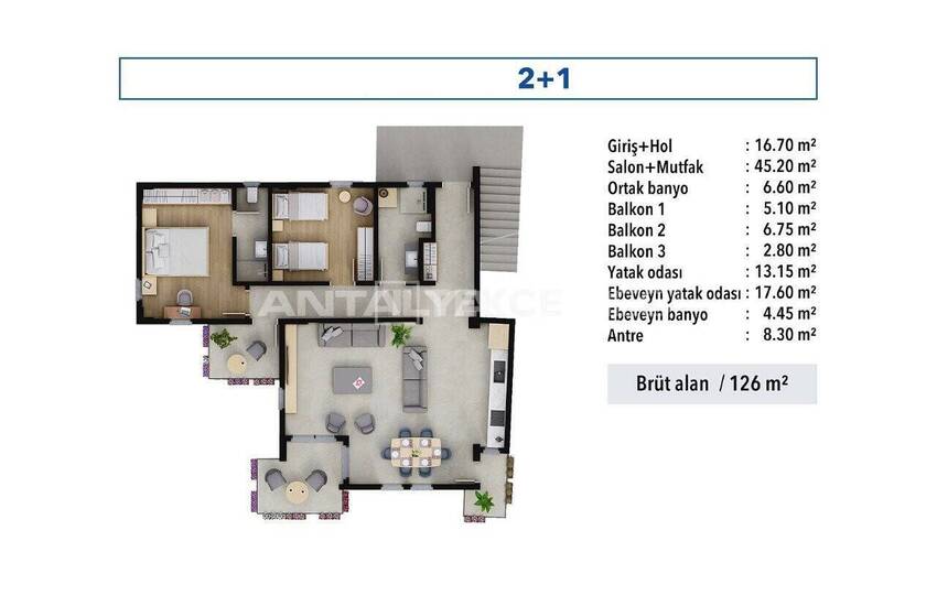 Fethiye Taşyaka'da Kapsamlı Site İçinde Şık Daireler 35