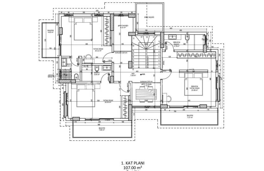 ویلای زیبا با استخر خصوصی و منظره دریا در فتحیه 44