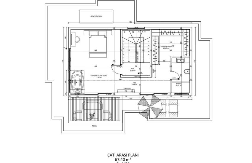 ویلای زیبا با استخر خصوصی و منظره دریا در فتحیه 45