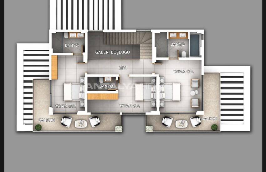 فيلا منفصلة مطلة على البحر في فتحية فاراليا 15