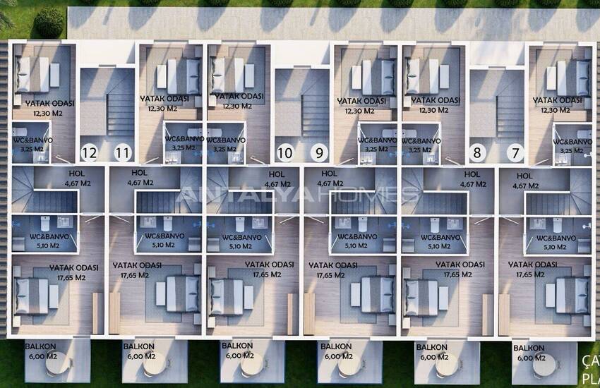 Flats Within Walking Distance to All Facilities in Fethiye 17