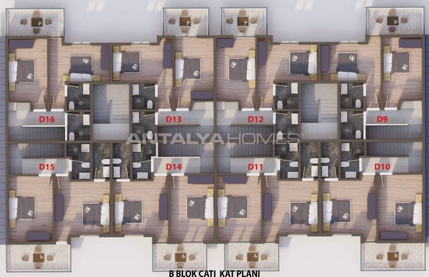 آپارتمان 3 خوابه در مجتمع با استخر در سیدیکمر 43