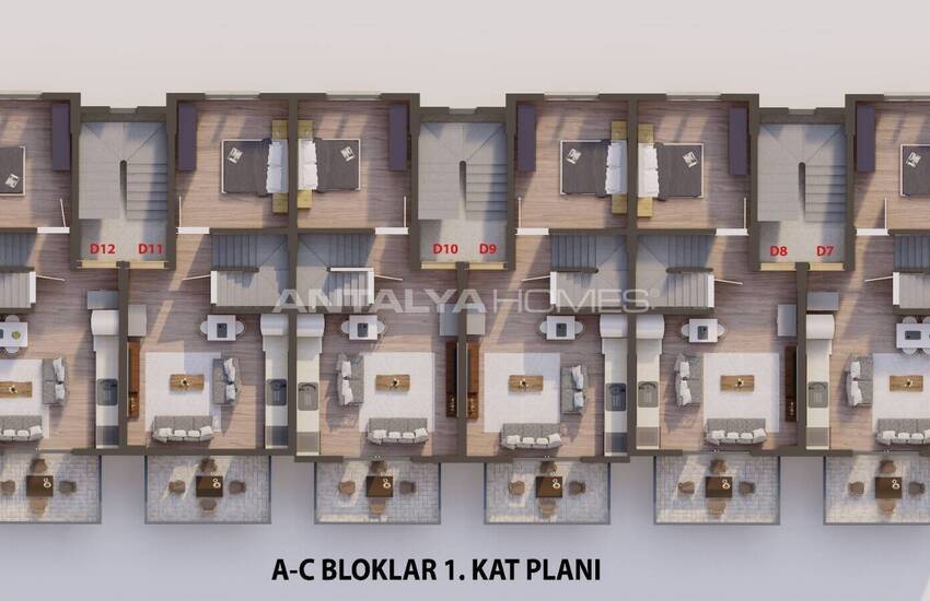 آپارتمان 3 خوابه در مجتمع با استخر در سیدیکمر 38
