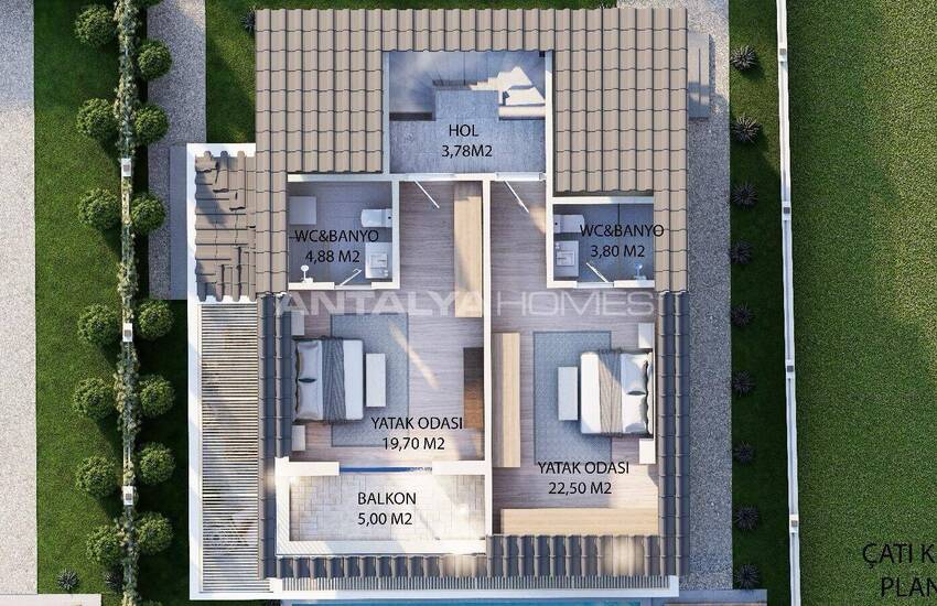 خانه مستقل 5 خوابه با استخر در نزدیکی امکانات رفاهی در فتحیه 24