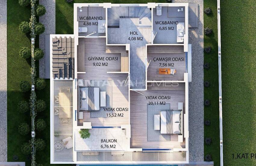 خانه مستقل 5 خوابه با استخر در نزدیکی امکانات رفاهی در فتحیه 23