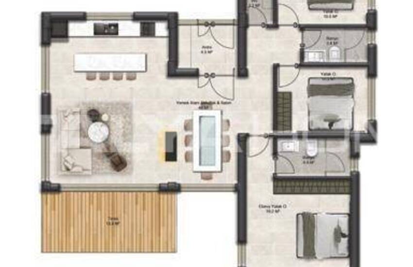 Fristående Stenklädda Hus I Bodrum Centrum 23