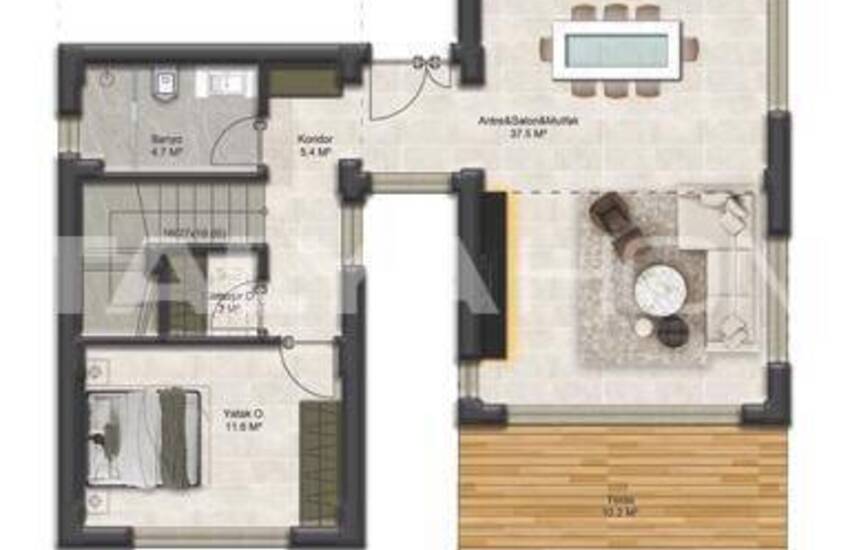 Fristående Stenklädda Hus I Bodrum Centrum 22