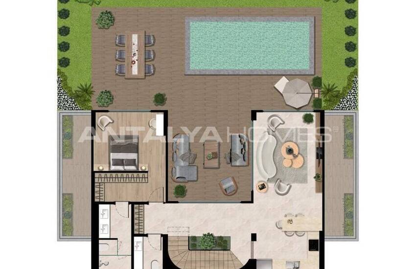 خانه های مستقل با چشم انداز یارو در ترکبوکو بدروم 52