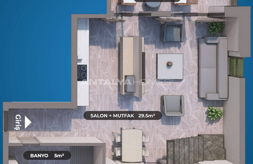 Muğla Fethiye'de Yatırım Değerine Sahip Deniz Manzaralı Daireler 5