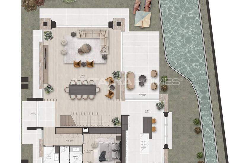 Élégantes Maisons Avec Piscine Privée À Bodrum Konacik 25