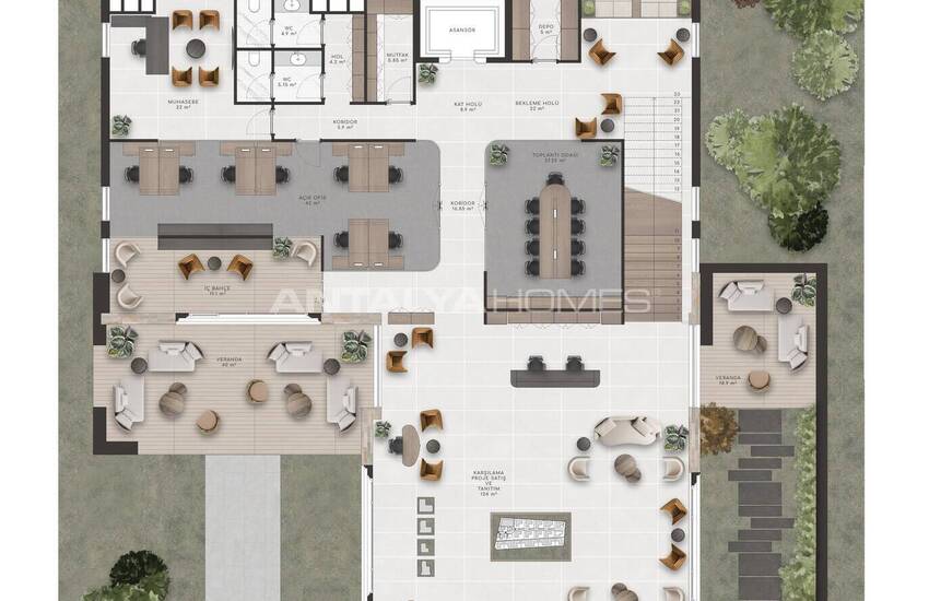 املاک تجاری مدرن برای استفاده تجاری در بدروم 9