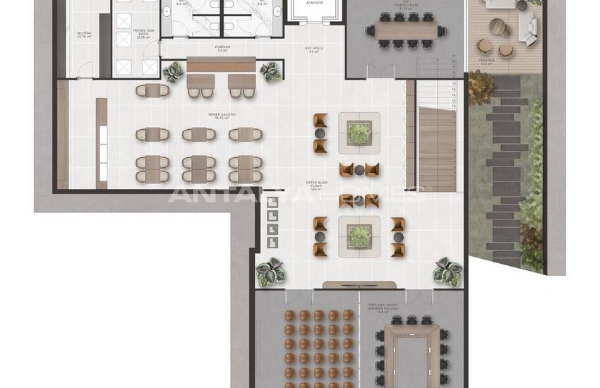 املاک تجاری مدرن برای استفاده تجاری در بدروم 7