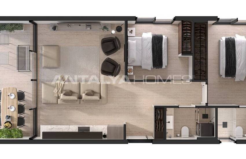 Elegant Apartments in a Project with Private Beach in Bodrum 23