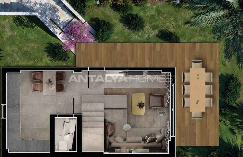 فيلات مطلة على الطبيعة للبيع مع مسبح في أدابوكو، بودروم 16